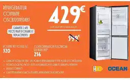 E.Leclerc Réfrigérateur combiné osc3720rfdxb3 offre