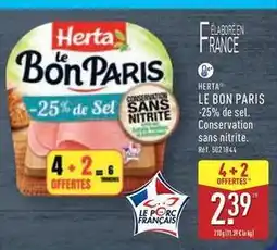 ALDI Herta - le bon paris offre