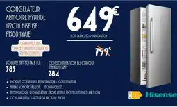 E.Leclerc Hisense - congelateur armoire hybride 172cm ft500+1nale offre