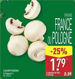 ALDI U - champignons offre