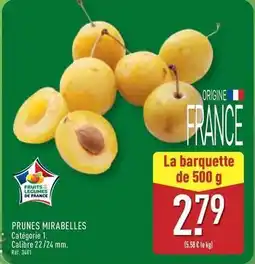 ALDI Prunes mirabelles offre