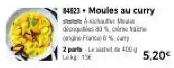 Moules au curry