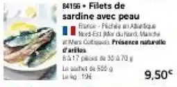 Thiriet Filets de sardine avec peau offre