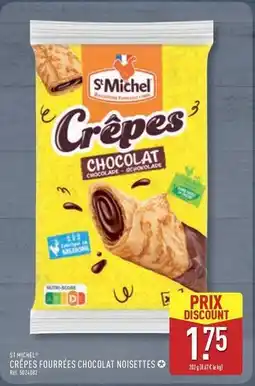 ALDI St michel - crêpes fourrées chocolat noisettes offre