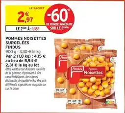 Intermarché Contact Findus - pommes noisettes surgelées offre