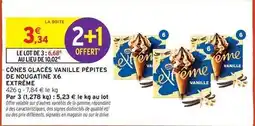 Intermarché Contact Signal - cônes glacés vanille pépites de nougatine x6 extreme offre