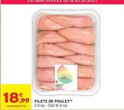Intermarché Contact Filets de poulet offre