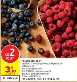 Intermarché Contact Fruits rouges offre