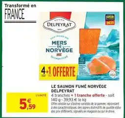 Intermarché Contact Delpeyrat - le saumon fumé norvège offre