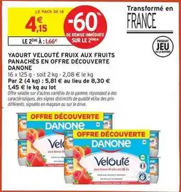 Intermarché Contact Danone - yaourt velouté fruix aux fruits panachés en offre découverte offre