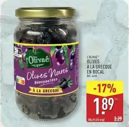 ALDI Olives a la grecque en bocal offre