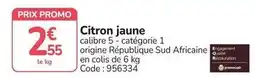 Promocash Promo - citron jaune offre