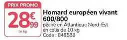 Promocash Promo - homard européen vivant 600/800 offre