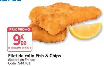 Promocash Promo - filet de colin fish & chips offre
