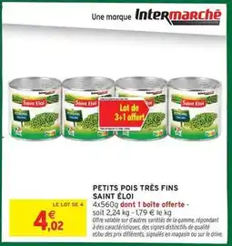Intermarché Contact Saint eloi - petits pois très fins offre