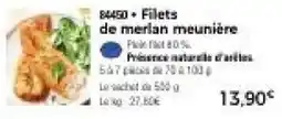 Thiriet Filets de merlan meunière offre