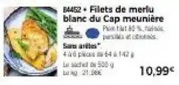 Thiriet Filets de merlu blanc du Cap meunière offre