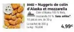 Thiriet Nuggets de colin d'Alaska et mozzarella offre