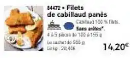 Thiriet Filets de cabillaud panés offre