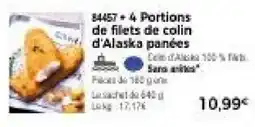 Thiriet COLONA Filets de colin d'Alaska panées offre