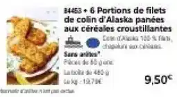 Thiriet COLONA Filets de colin d'Alaska panées offre