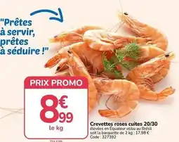 Promocash Promo - crevettes roses cuites 20/30 offre