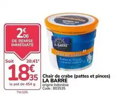 Promocash Chair de crabe (pattes et pinces) offre