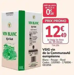 Promocash Promo - vin de la communauté européenne offre