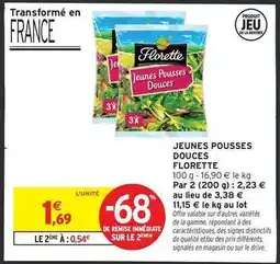Intermarché Contact Florette - jeunes pousses douces offre