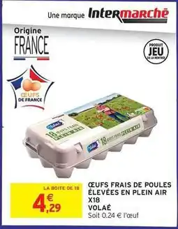 Intermarché Contact Oeufs frais de poules élevées en plein air offre