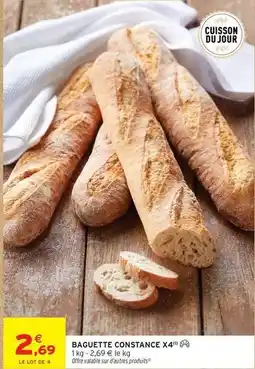 Intermarché Contact Baguette constance x4 offre