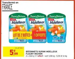 Intermarché Contact Fleury michon - bâtonnets surimi moelleux offre
