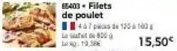Thiriet Filets de poulet offre