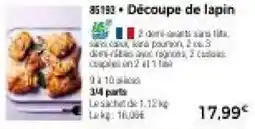 Thiriet Découpe de lapin offre