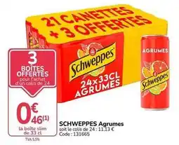 Promocash Schweppes - agrumes offre