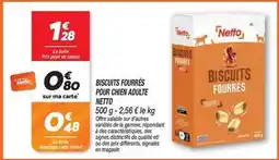 Netto Netto - biscuits fourrés pour chien adulte offre