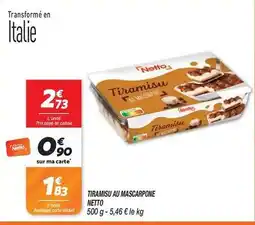 Netto Care - tiramisu au mascarpone offre