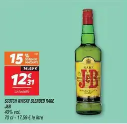Netto J&b - scotch whisky blended rare offre