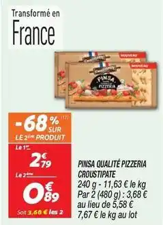 Netto Croustipate - pinsa qualité pizzeria offre