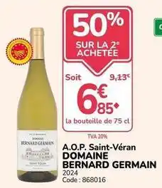 Promocash Germain - a.o.p. saint-véran offre