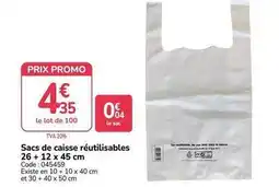 Promocash Promo - sacs de caisse réutilisables offre