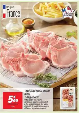 Netto Netto - 10 côtes de porc à griller offre