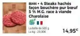Thiriet Charolaise Steaks hachés offre