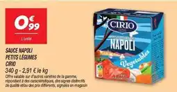 Netto Cirio - sauce napoli petits légumes offre