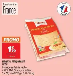 Netto Promo - emmental français râpé offre