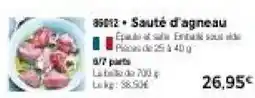 Thiriet Sauté d'agneau offre