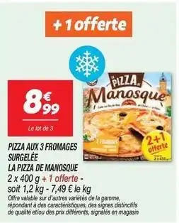 Netto Signal - pizza aux 3 fromages surgelée offre