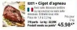 Thiriet Gigot d'agneau offre