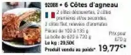 Thiriet Côtes d'agneau offre