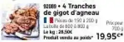 Thiriet Tranches de gigot d'agneau offre